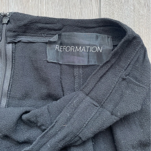 Reformation Mid Length Black Skirt - Picture 2 of 4